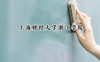 2024上海财经大学浙江学院录取分数线：河南最低452分