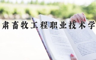 2024年甘肃畜牧工程职业技术学院录取分数线，宁夏最低316分