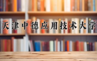 2025年天津中德应用技术大学在四川计划招生人数（附学费及专业录取分)