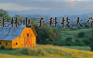 2024年桂林电子科技大学录取分数线，内蒙古最低494分
