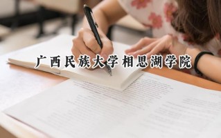 广西民族大学相思湖学院2024在福建录取分数线是多少？最低452分/最高498分