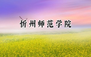2024忻州师范学院录取分数线：天津最低500分