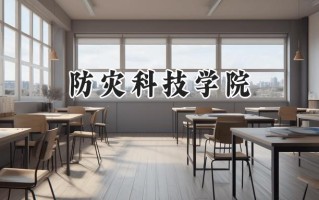 2024防灾科技学院录取分数线：河南最低455分