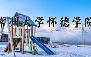 常州大学怀德学院王牌专业有哪些？附2025最新王牌专业排名一览表