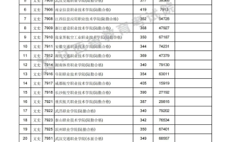 江西省2023年高招提前批高职(专科)文史、理工类投档情况统计表(定向培养军士类)