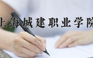 2025年上海城建职业学院在四川计划招生人数（附学费及专业录取分)