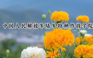 2024中国人民解放军陆军特种作战学院录取分数线：江苏最低575分