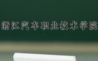 2025年浙江汽车职业技术学院在新疆计划招生人数（附学费及专业录取分)